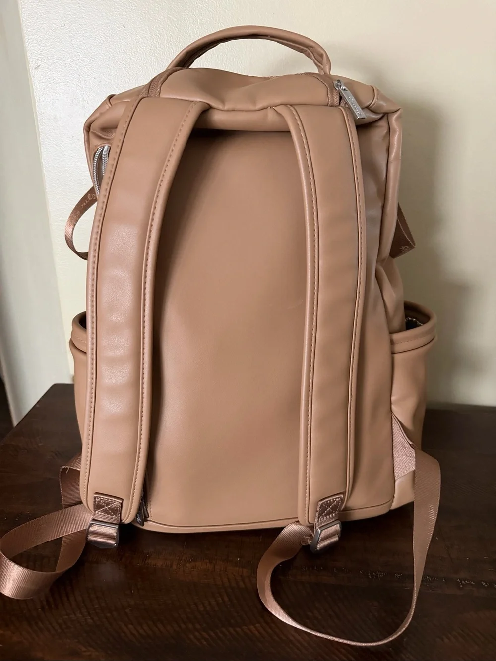 Itzy Ritzy Boss Plus Chai Diaper Bag Backpack + Changing Pad